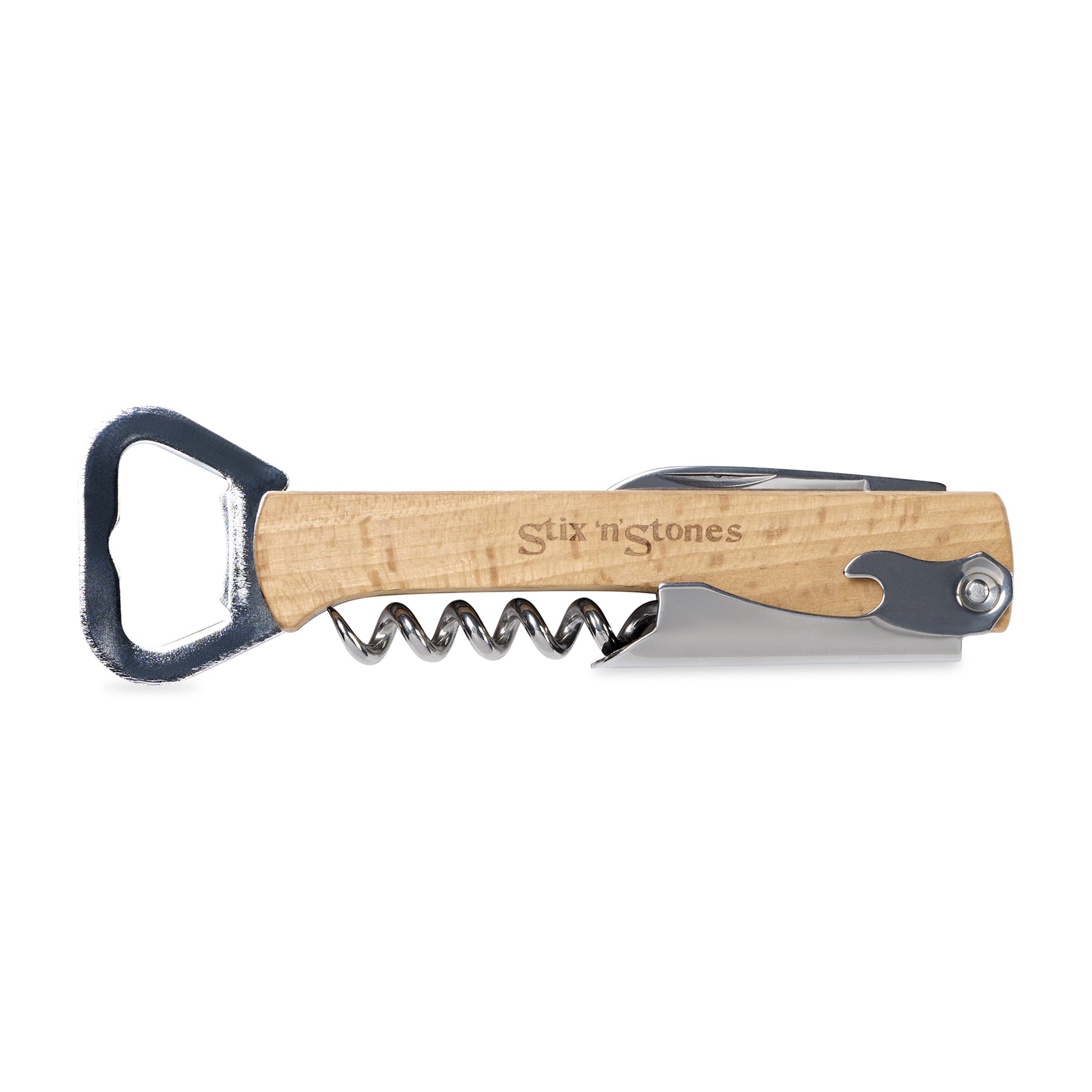 Wood 4 in 1 Wine & Bottle Opener