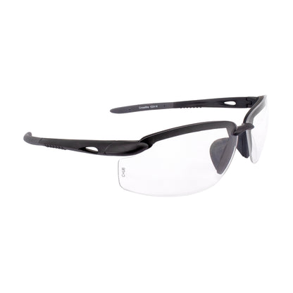 ES5W Premium Safety Eyewear - Matte Black Frame - Clear Lens