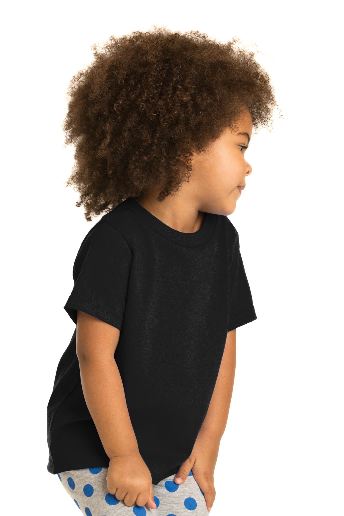 Jet Black Port & Company Toddler Core Cotton Tee. CAR54T
