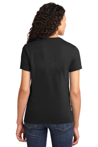 Jet Black Port & Company Women's Essential Tee. LPC61