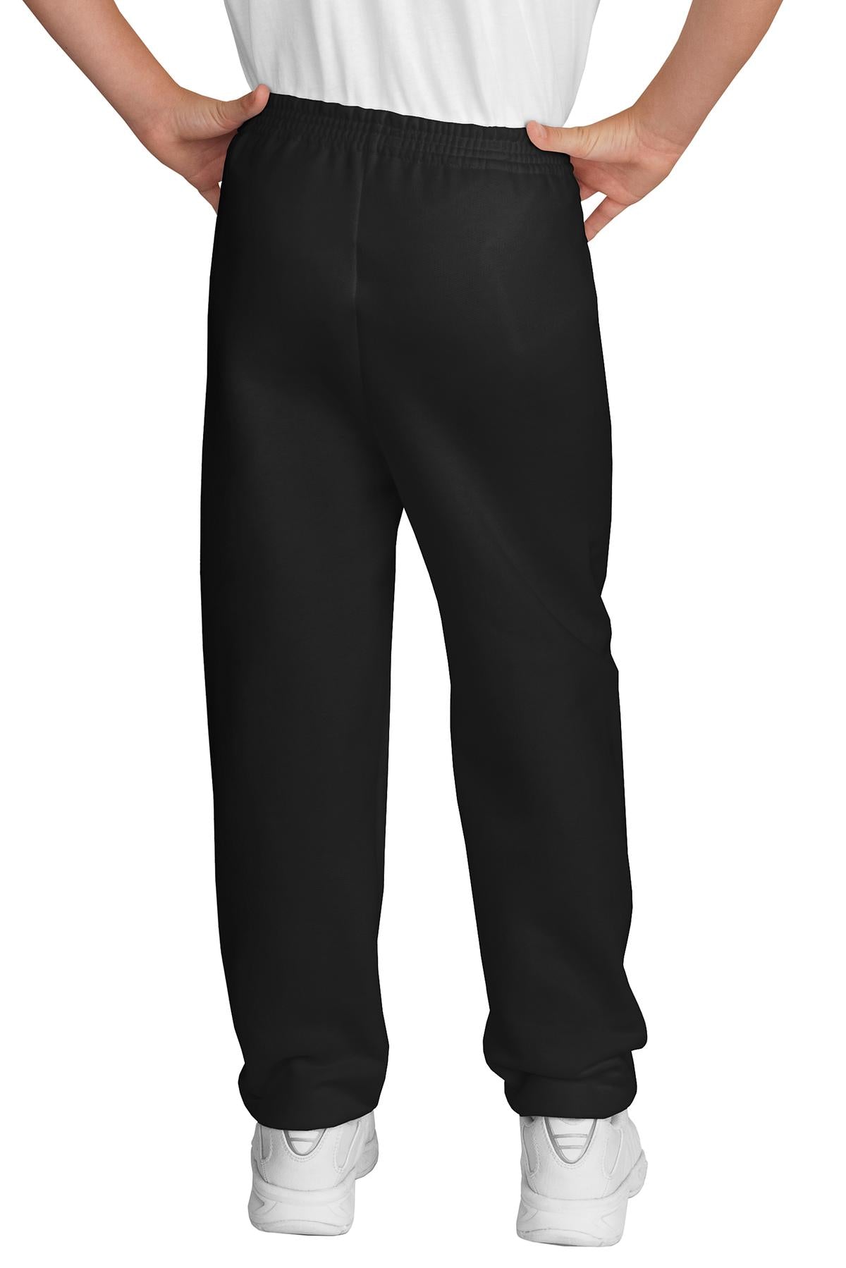 Jet Black Port & Company - Youth Core Fleece Sweatpant. PC90YP