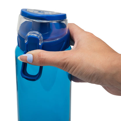 Cool Gear® Cylinder Bottle with Halo Lid - 32 Oz.
