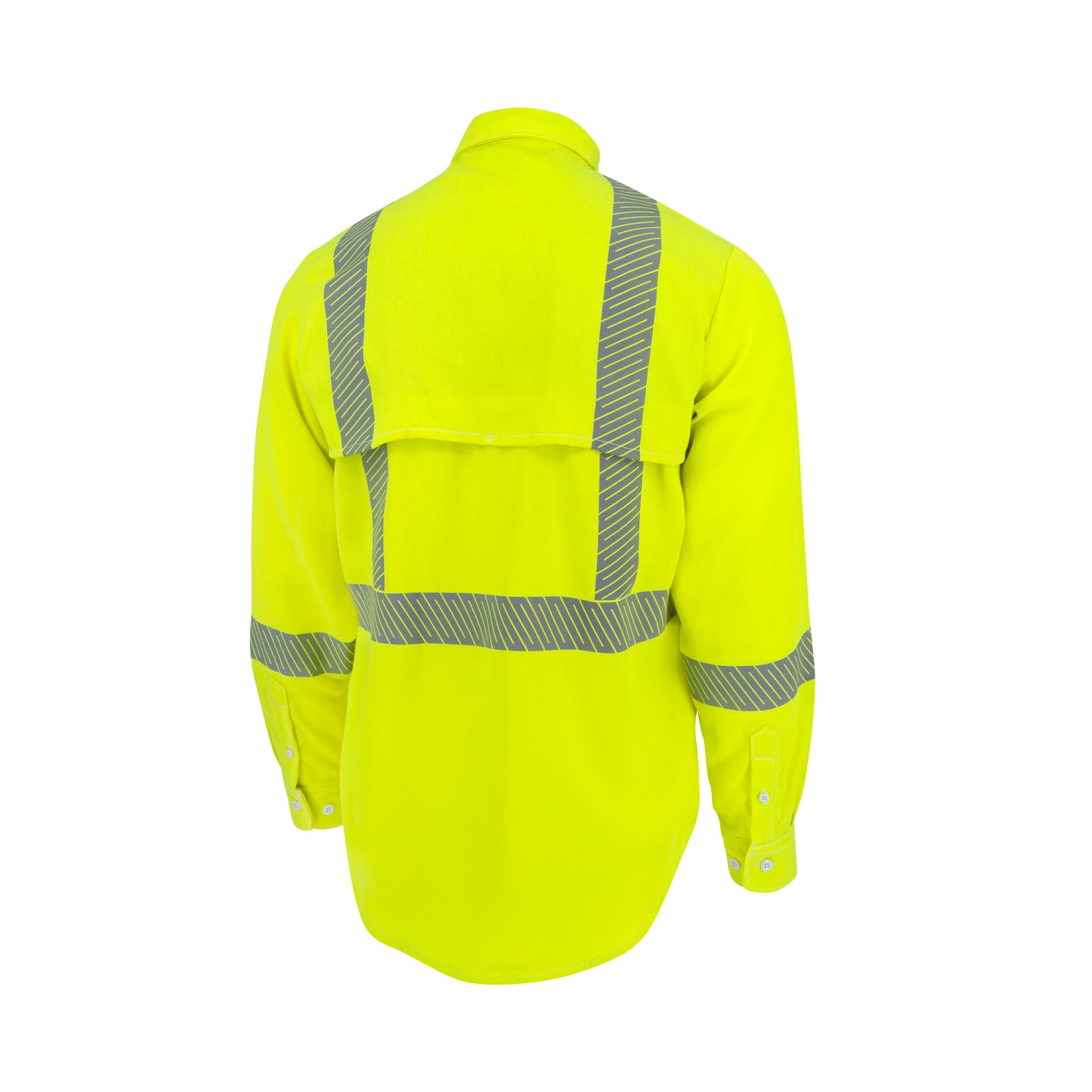 VTS5VSH3 Tecasafe® One 5.7 oz Class 3 Vented FR Shirt - Fluorescent Yellow - Size 2X