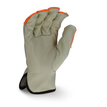 RWG4221HV High Visibility Standard Grain Cowhide Leather Driver - Size L
