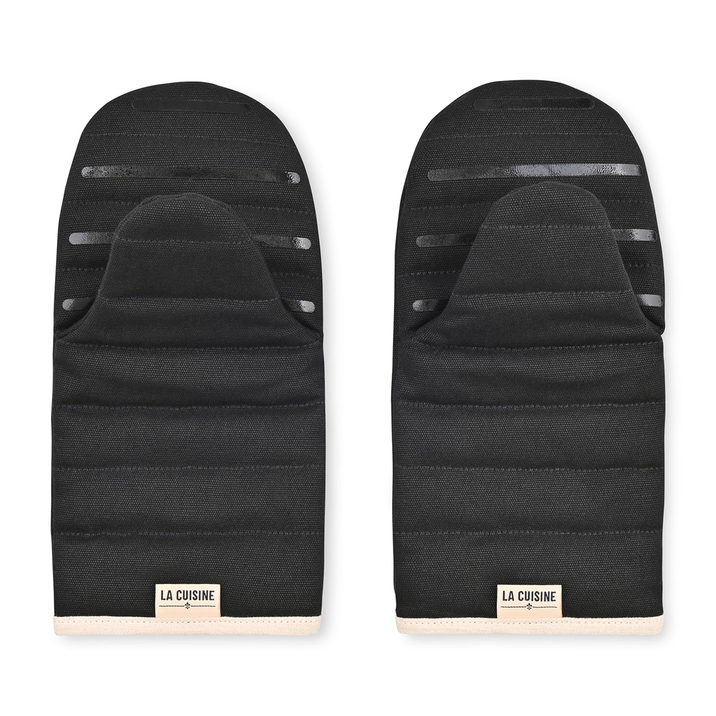 Black La Cuisine Oven Mitt Set of Two with AWARE™