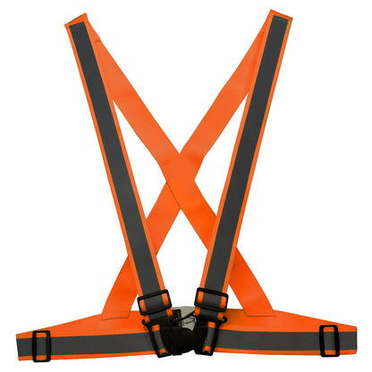 SA0201X High Visibility Breakaway X-Back Safety Harness -Green - Universal