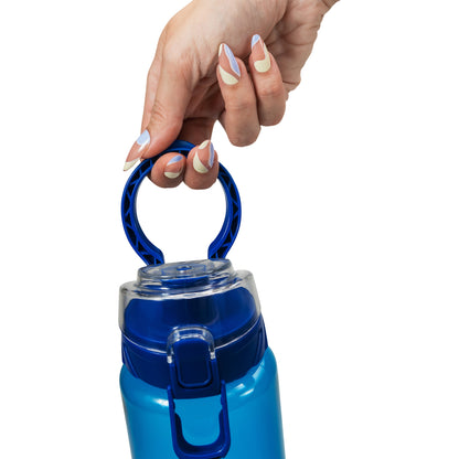 Cool Gear® Cylinder Bottle with Halo Lid - 32 Oz.
