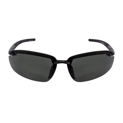 ES5 Bifocal Safety Eyewear - Crystal Brown Frame - HD Brown Lens - 1.5 Diopter
