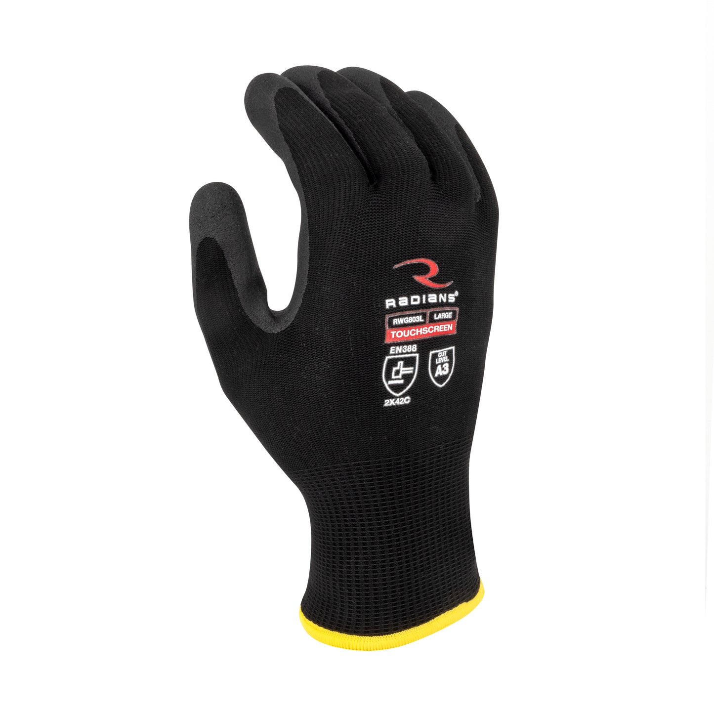 RWG803 Cut Level A3 Foam PVC Palm Coated Glove - Size L