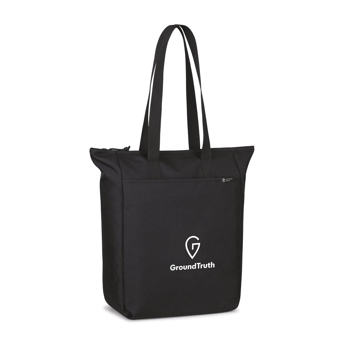 Black Renew AWARE™ rPET Zippered Tote