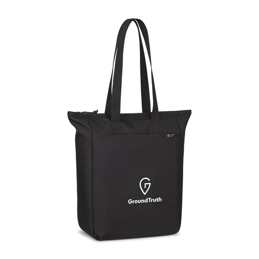 Black Renew AWARE™ rPET Zippered Tote