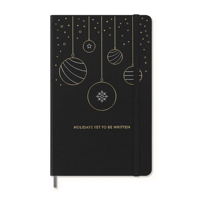 Black Moleskine® Hard Cover Holiday Notebook and Kaweco Pen Gift Set