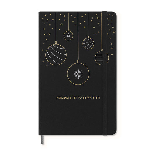 Black Moleskine® Hard Cover Holiday Notebook and Kaweco Pen Gift Set