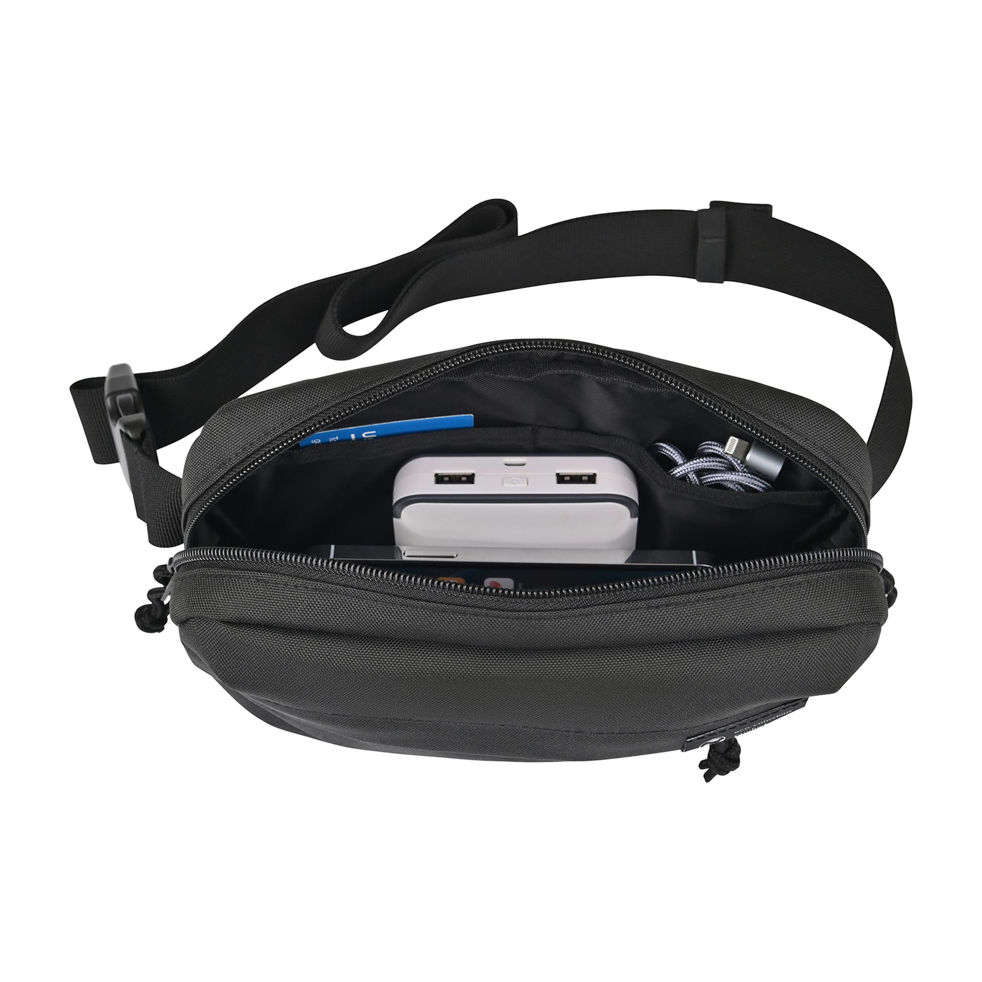 Black Renew rPET Waist Pack