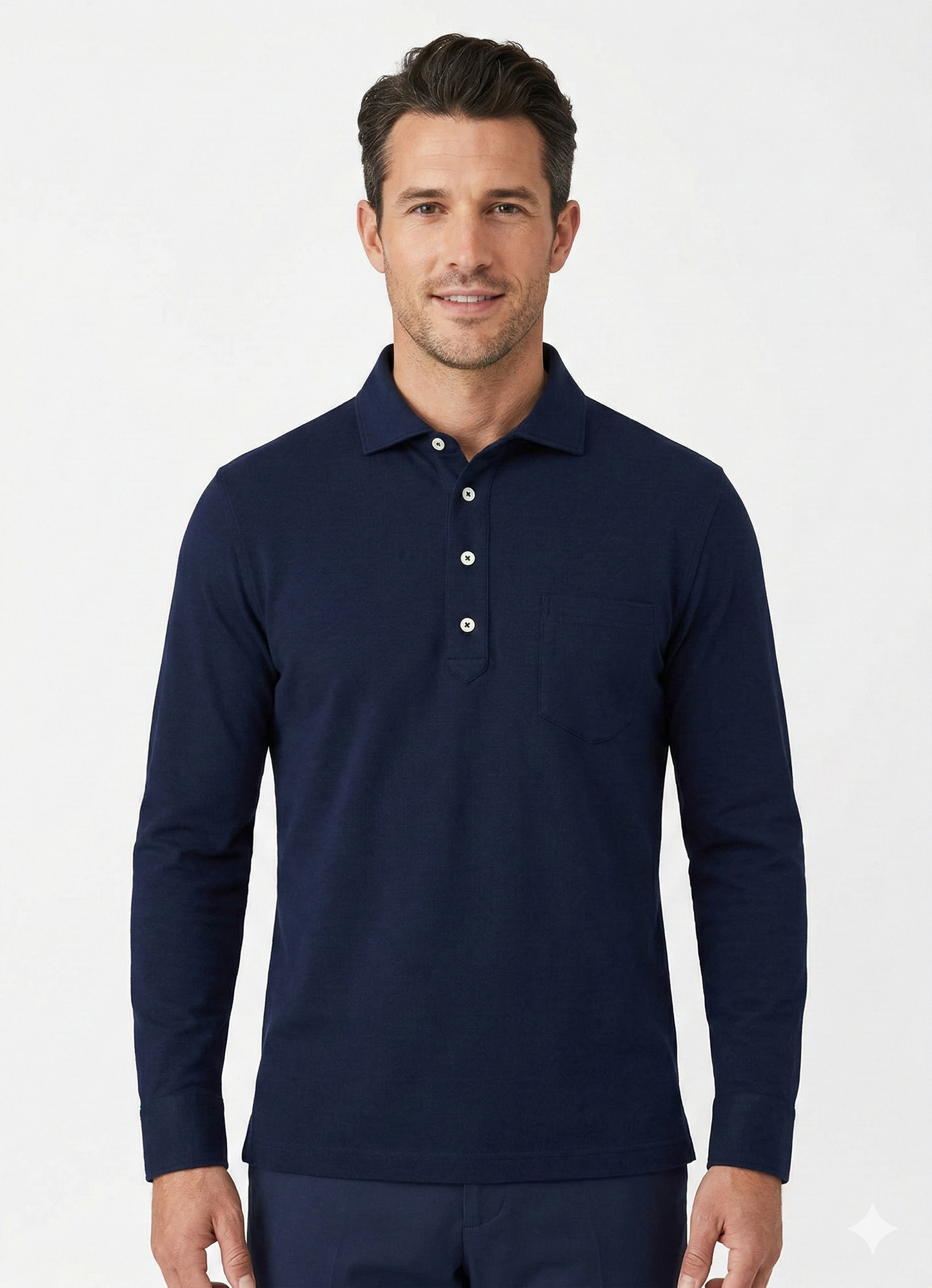 Peter Millar Men's Landon Long-Sleeve Polo
