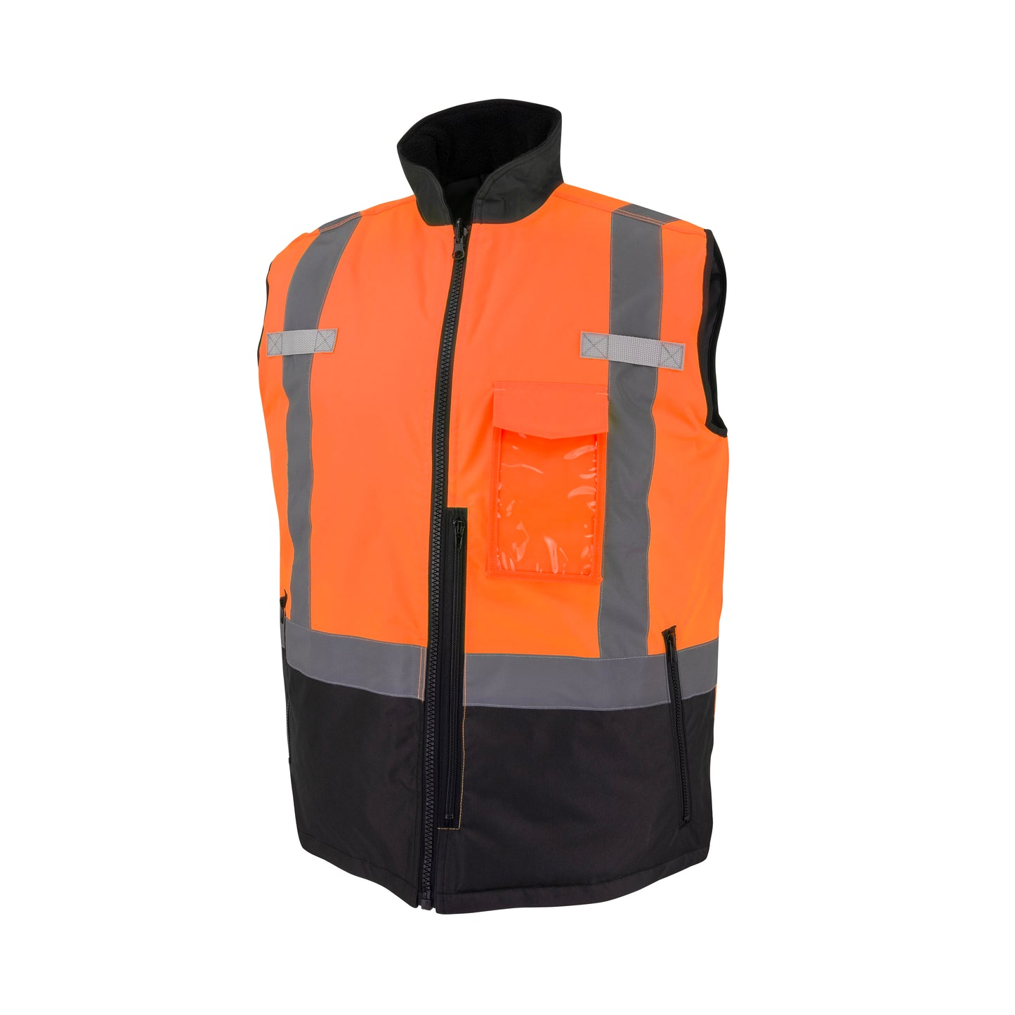 SJV41B Class 2 Hi-Vis Reversible Insulated Vest - Orange / Black - Size XL