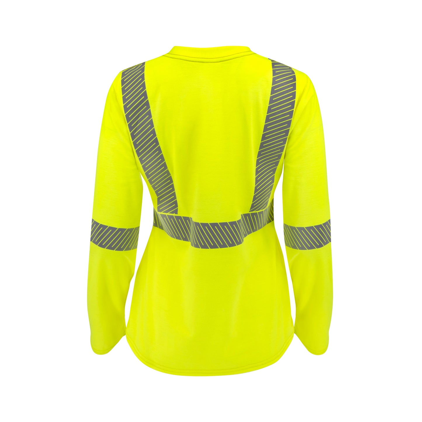ST921W Women's Type R Class 3 Segmented Reflective Long Sleeve FR T-shirt - Hi-Vis Green - Size 2X