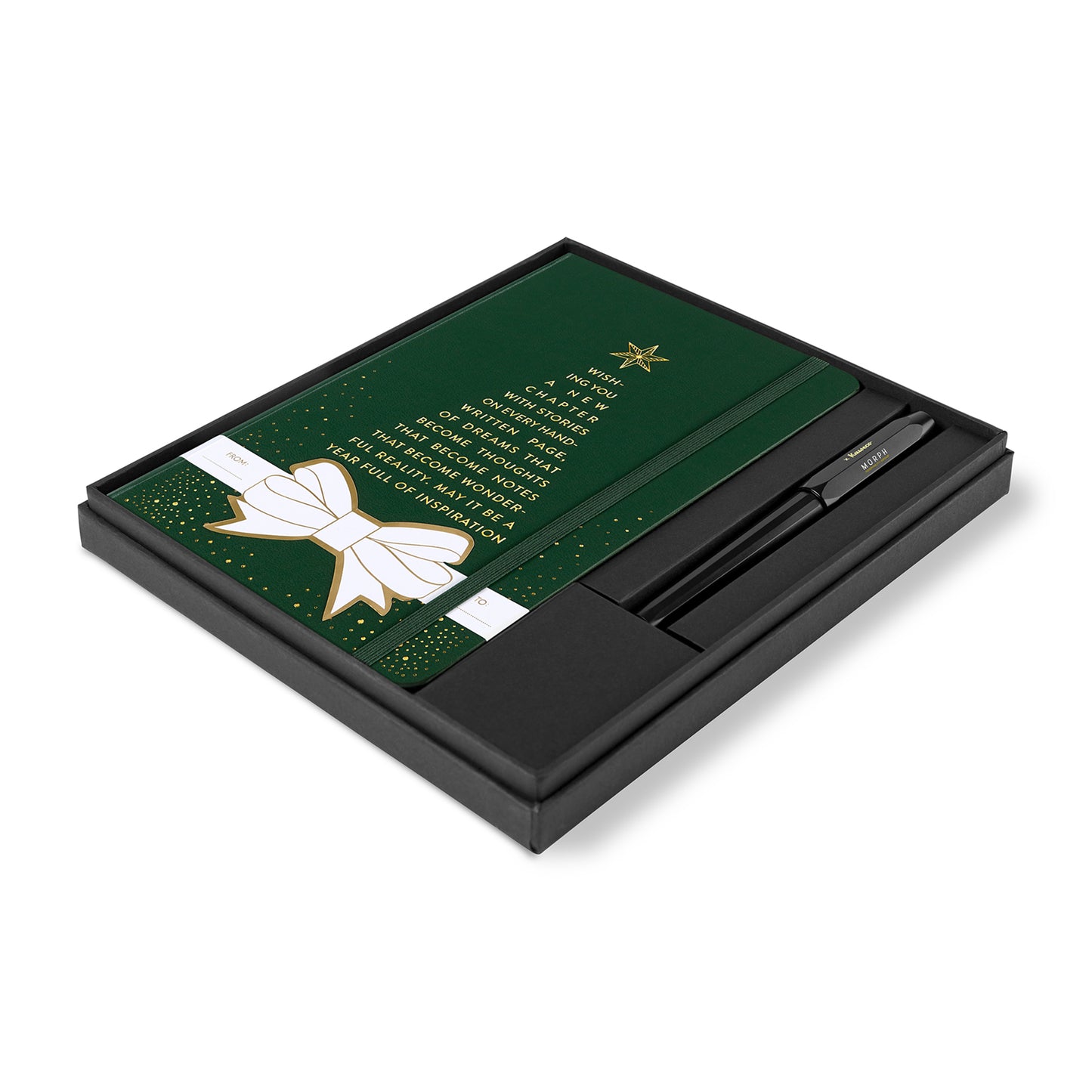 Moleskine® Hard Cover Holiday Notebook and Kaweco Pen Gift Set