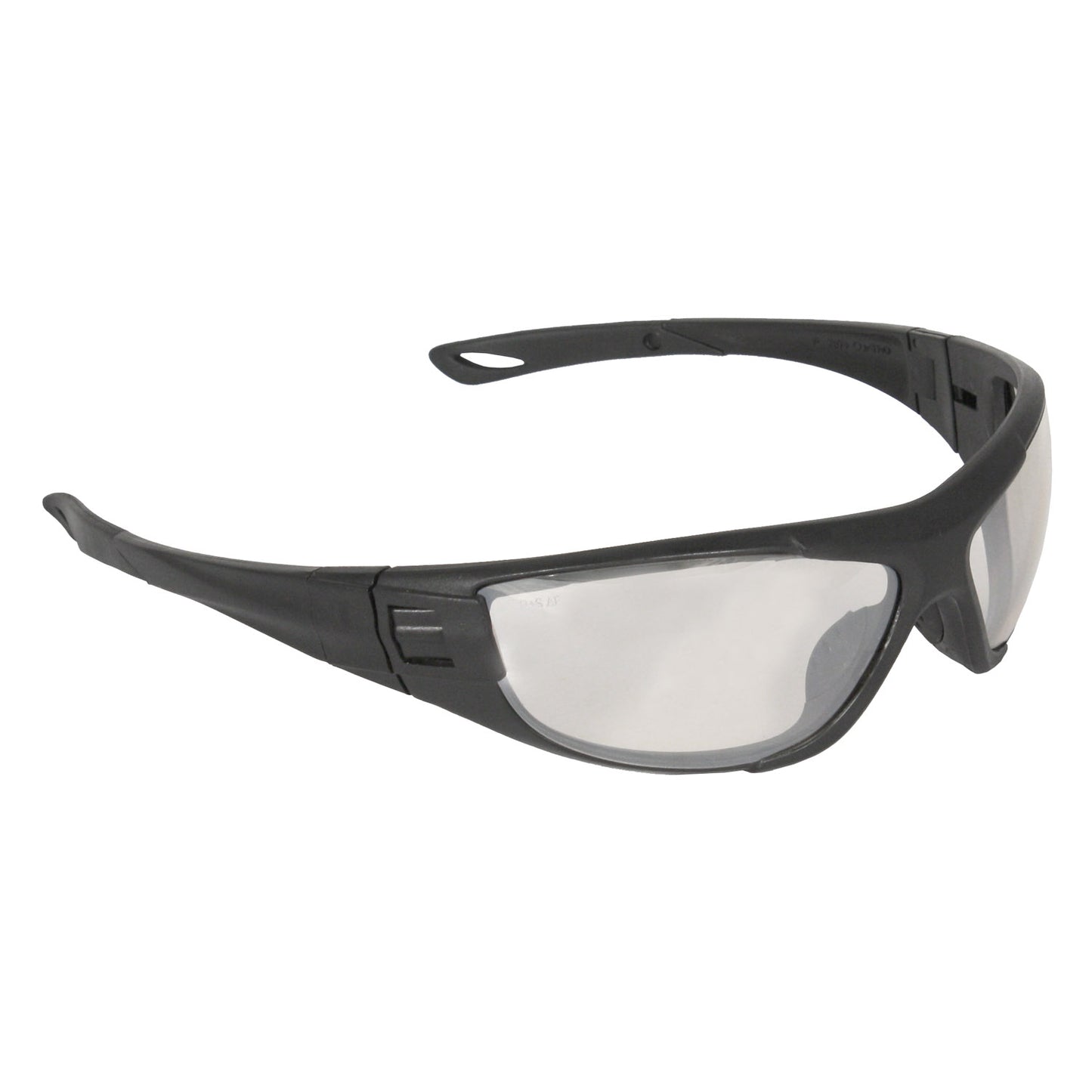 Cuatro™ 4-in-1 Foam Lined Eyewear - Black Frame - Clear Anti-Fog Lens
