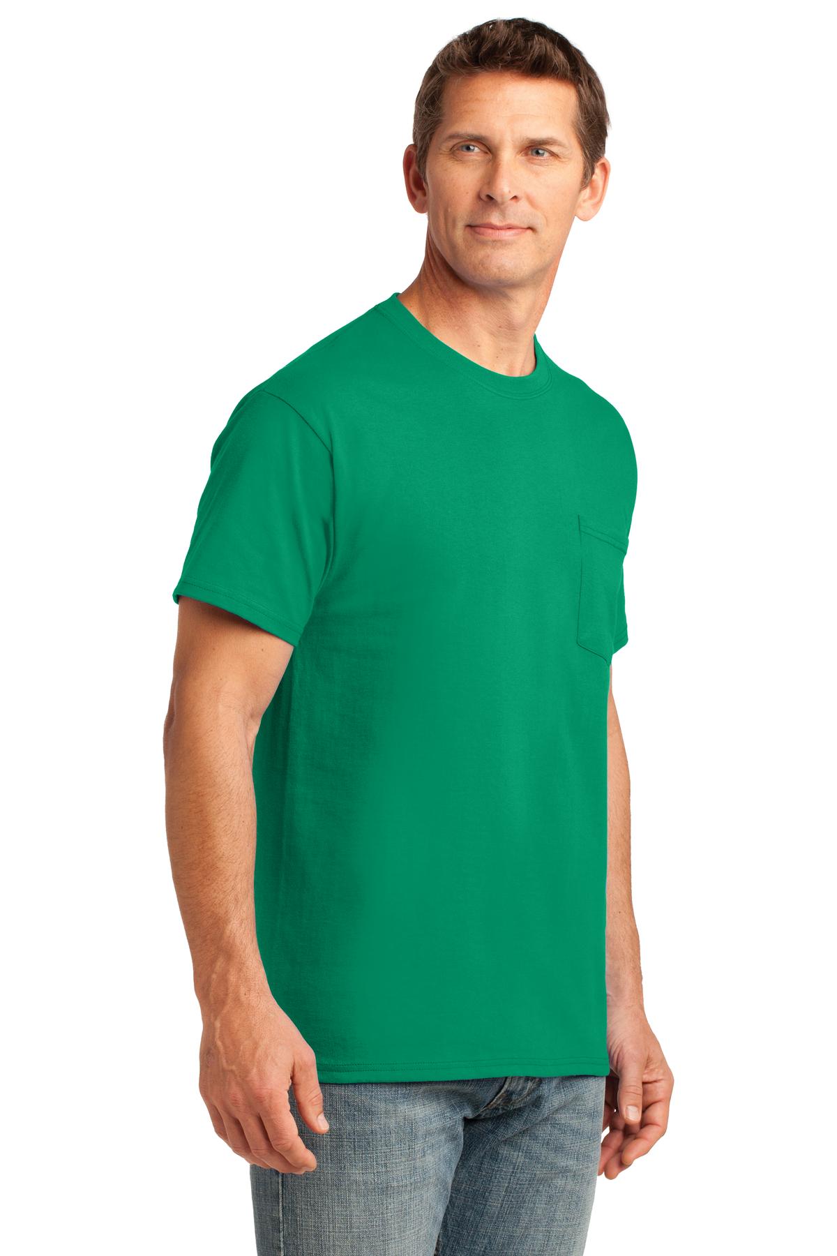 Kelly Port & Company Core Cotton Pocket Tee. PC54P