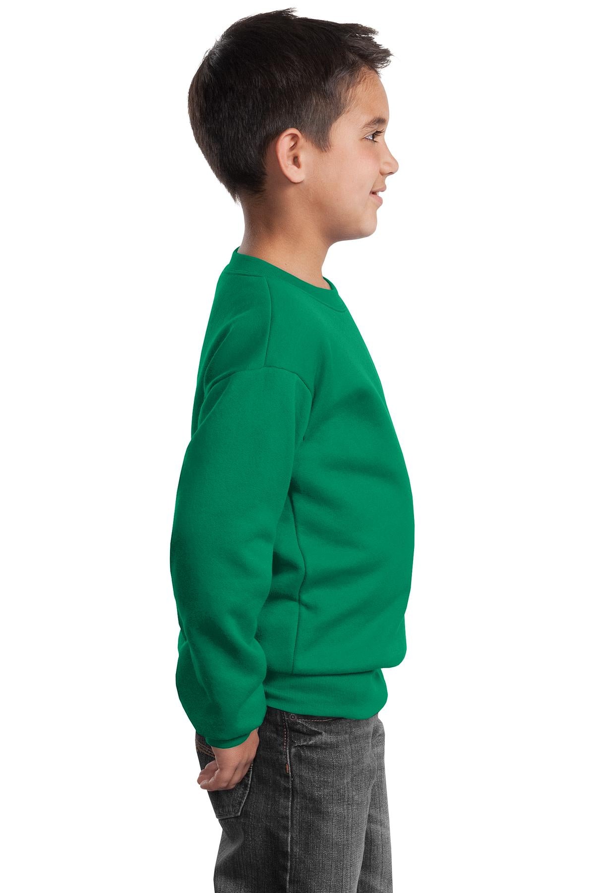 Kelly Port & Company Youth Core Fleece Crewneck Sweatshirt. PC90Y