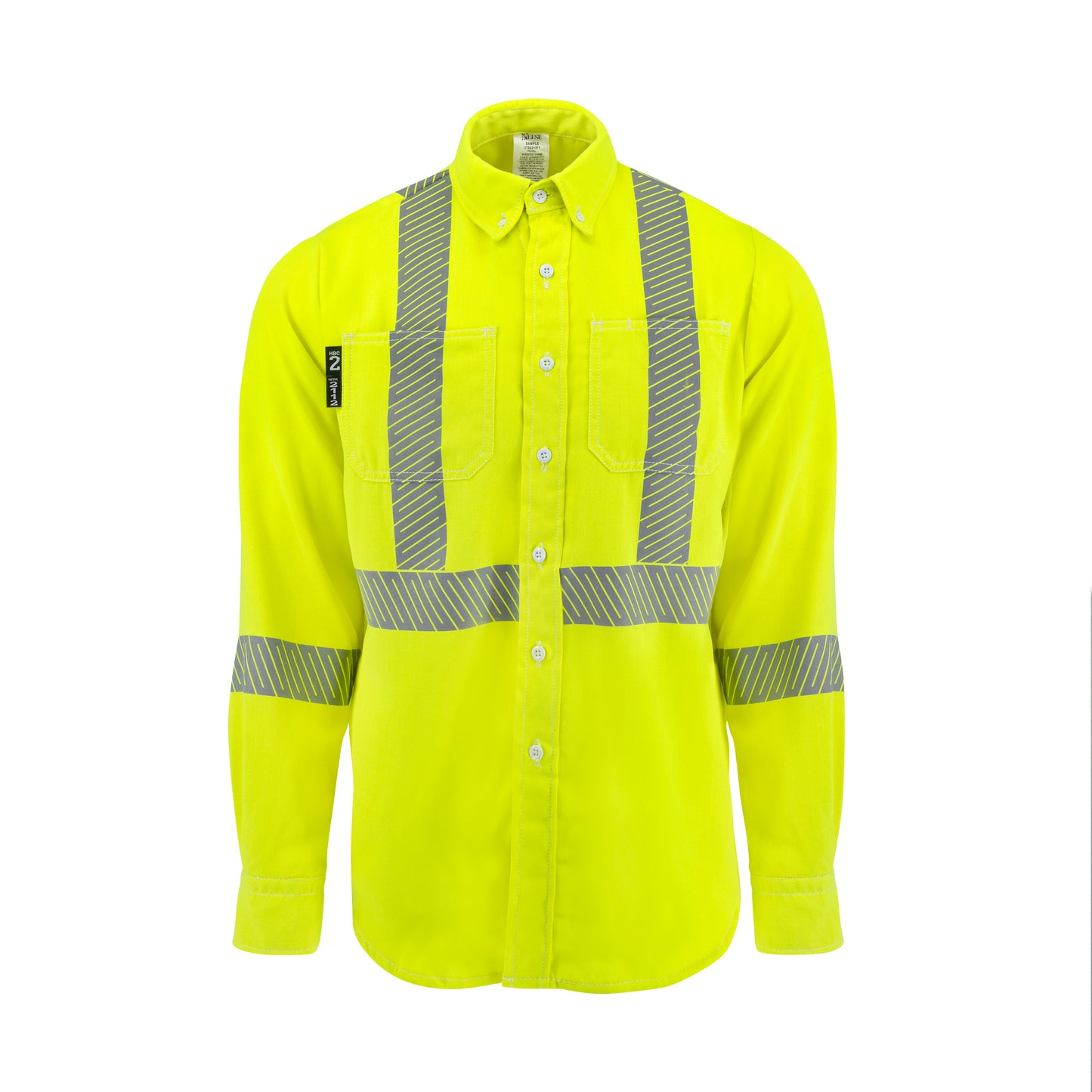 VTS5SH3 Tecasafe® One 5.7 oz Class 3 FR Shirt - Fluorescent Yellow - Size 2X