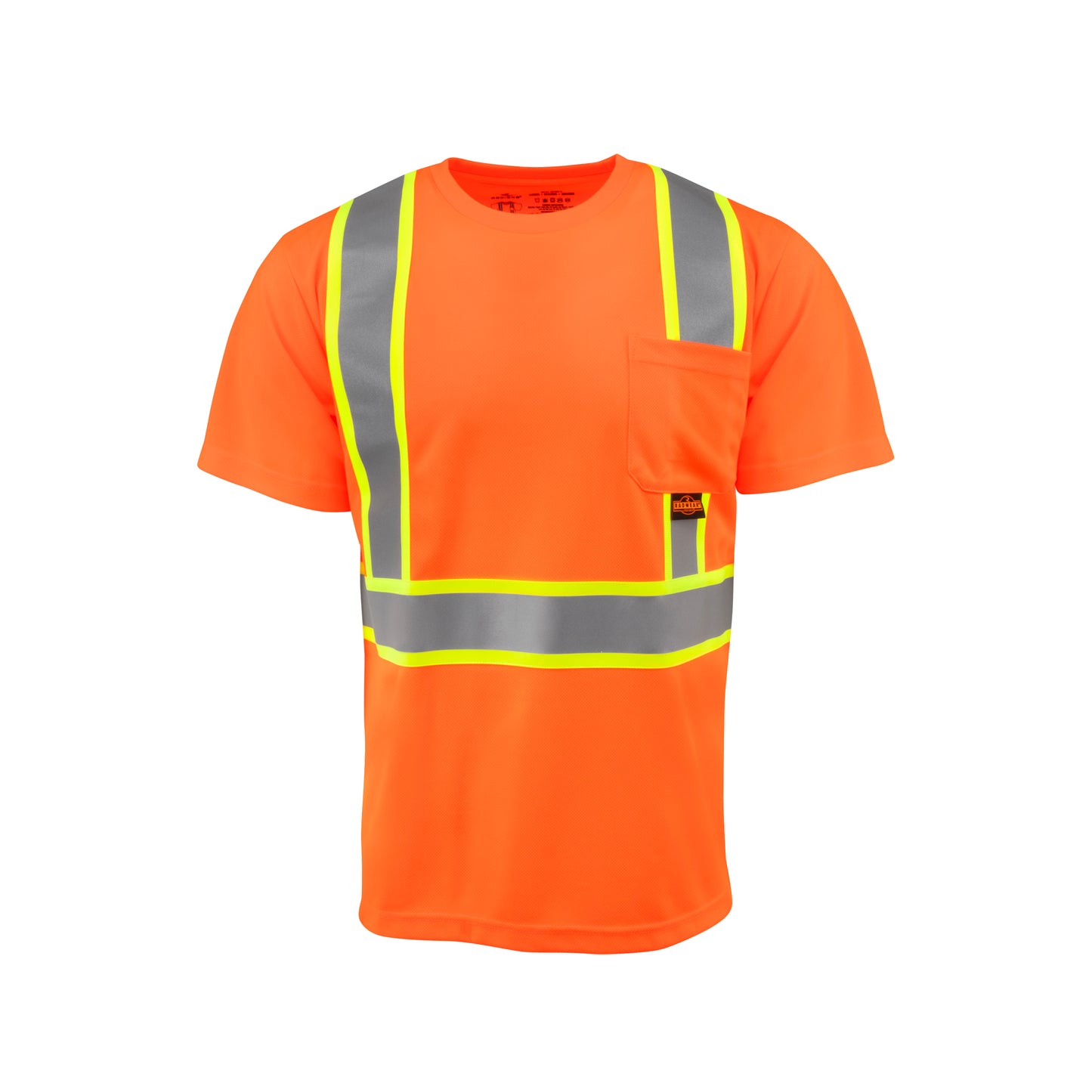 ST41-2 Class 2 Mesh Short Sleeve T-Shirt with Contrast Trim - Green - Size 2X