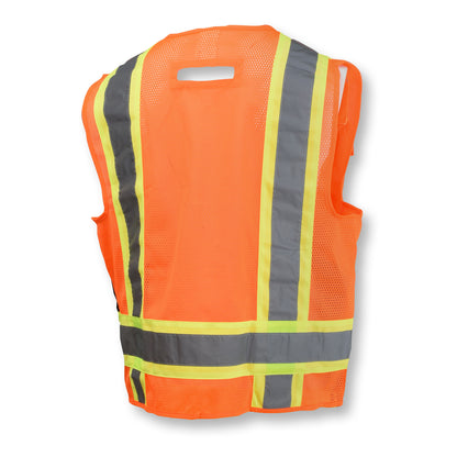 SV6B Two Tone Surveyor Type R Class 2 Solid Front Mesh Back Safety Vest - Size 2X