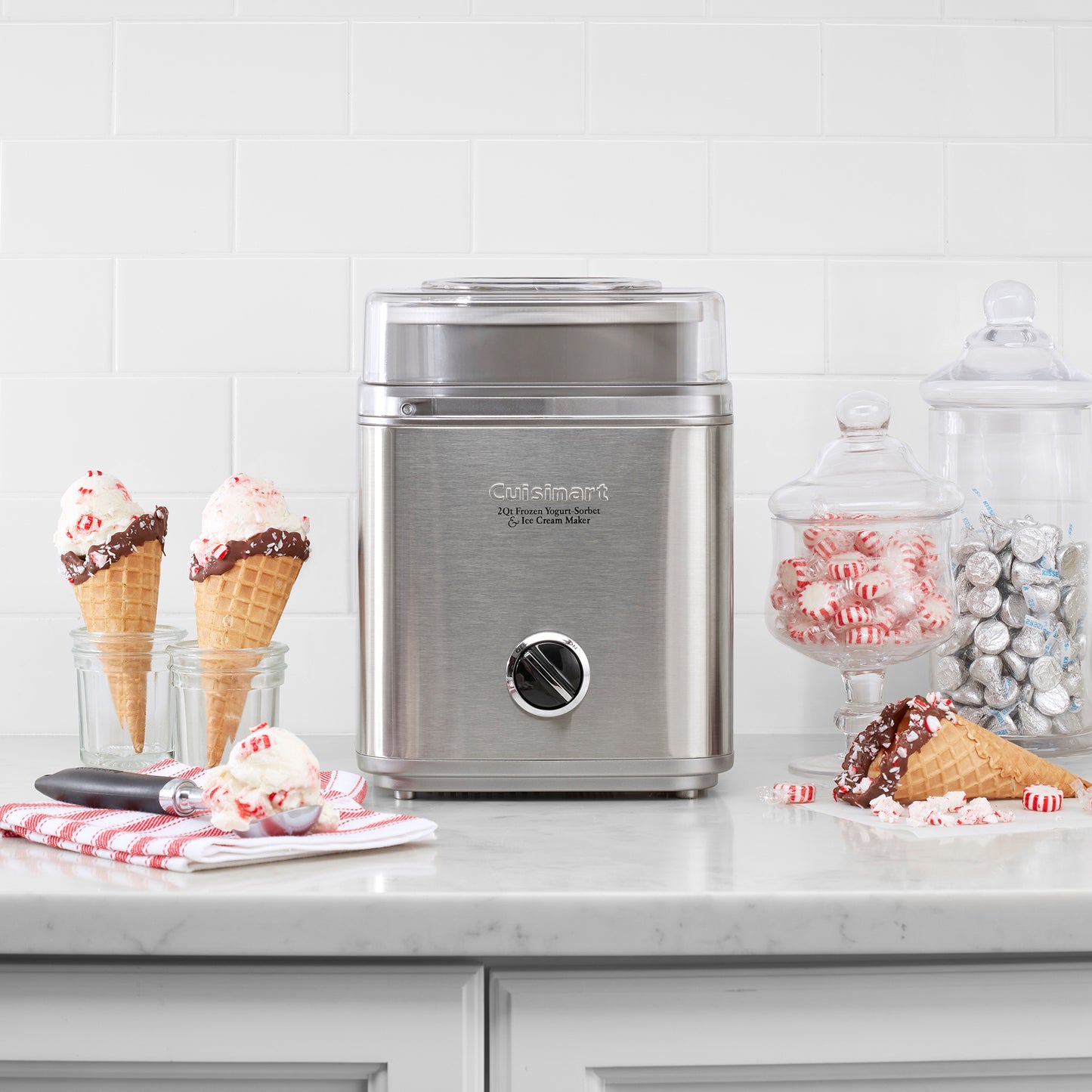 Stainless Steel Cuisinart® Pure Indulgence™ 2 Quart Frozen Yogurt Sorbet & Ice Cream Maker