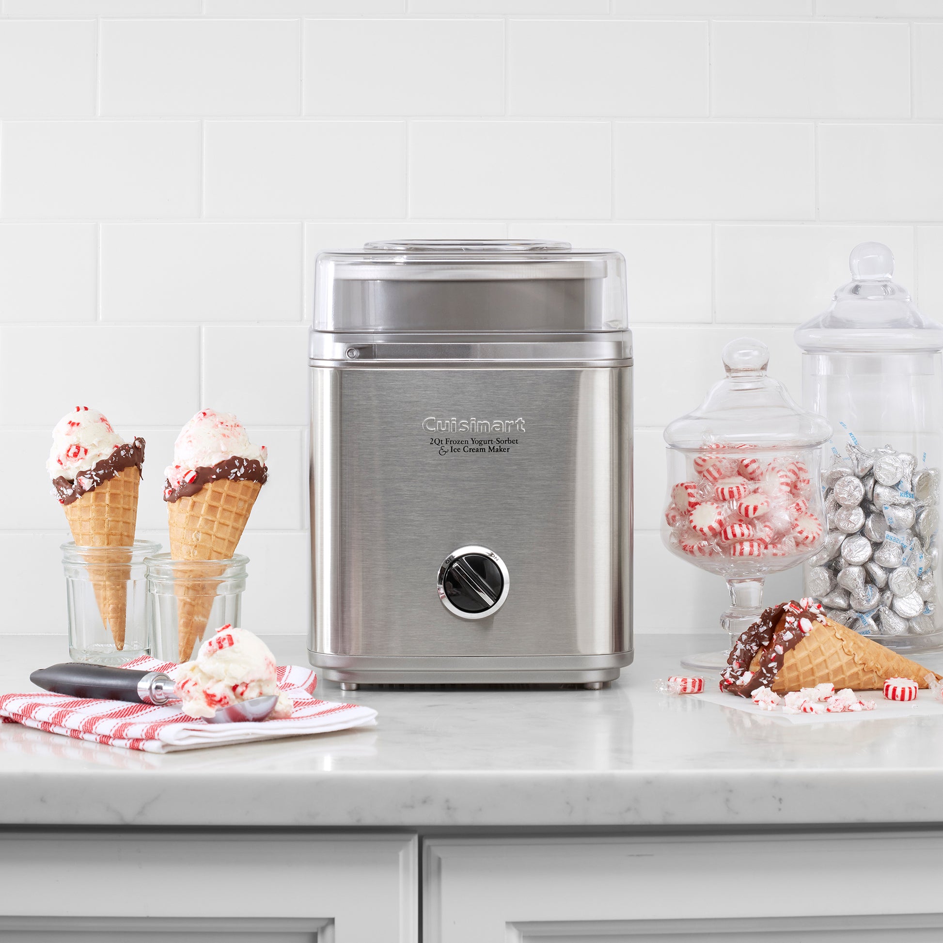 Stainless Steel Cuisinart® Pure Indulgence™ 2 Quart Frozen Yogurt Sorbet & Ice Cream Maker