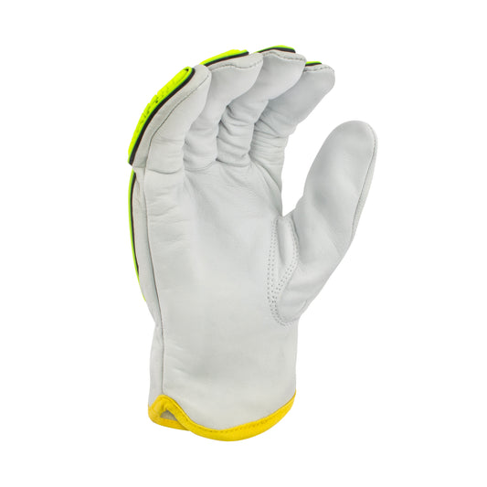 RWG56 KAMORI® A6 White Grain Goatskin Driver with TPR - Size L