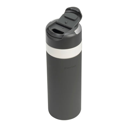 Charcoal W&P Drink Through Insulated Ceramic Bottle -20 oz