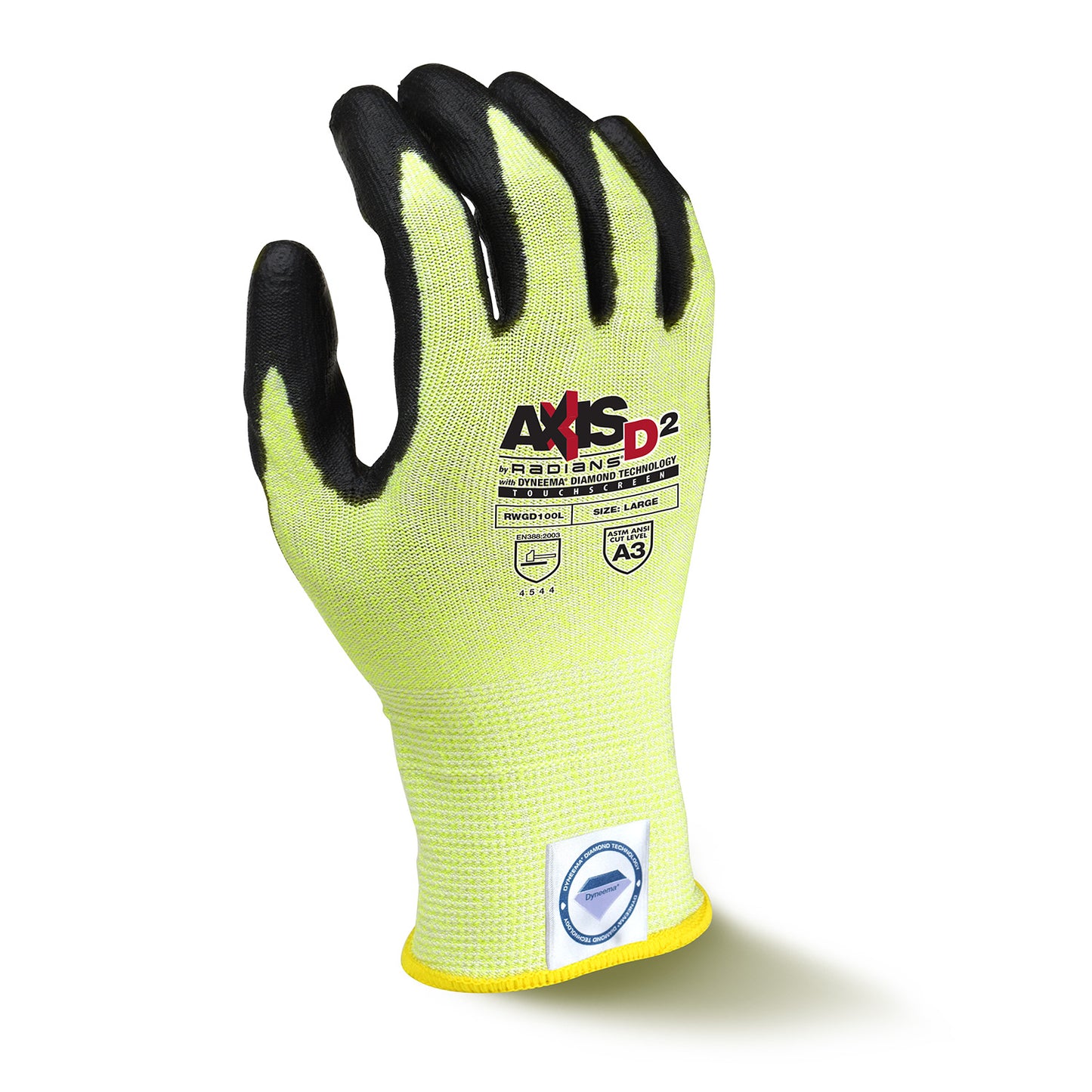 RWGD100 AXIS D2™ Dyneema® Cut Protection Level A3 Touchscreen Glove - Size L