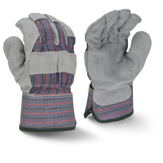 RWG3205 Fleece Lined Regular Shoulder Gray Split Cowhide Leather Glove - Size 2X
