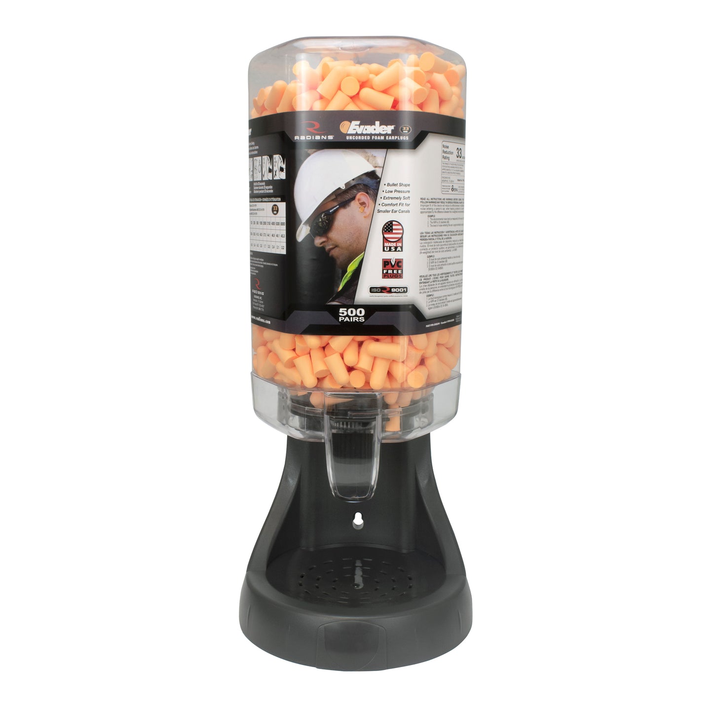 Refillable Dispenser with EVADER® FP94 Plugs - 500 Pair