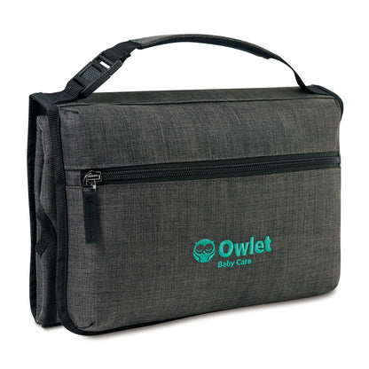 Charcoal Heather Reagan Portable Changing Pad Station