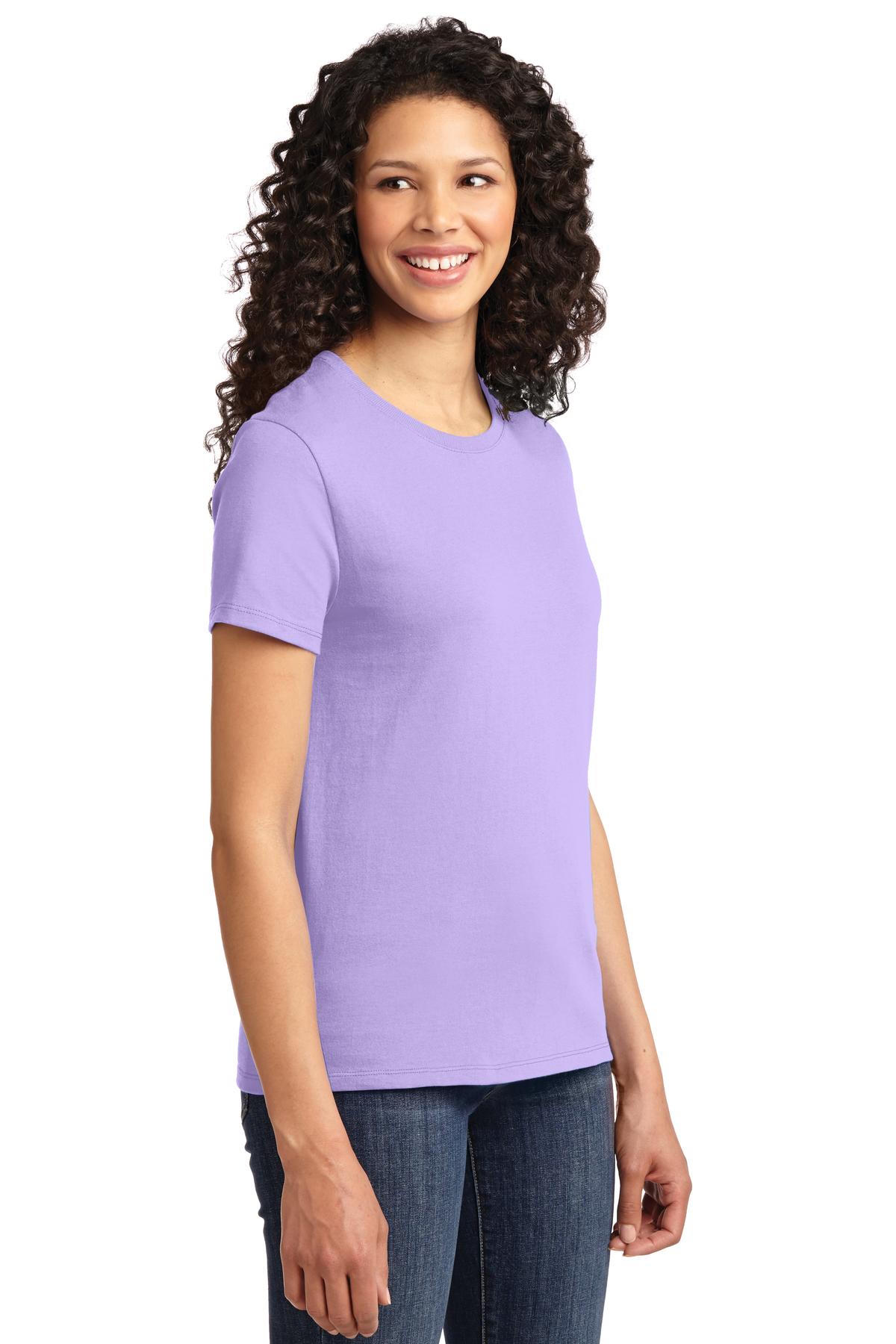Lavender Port & Company Women's Essential Tee. LPC61