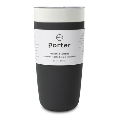 Charcoal W&P Insulated Ceramic Tumbler -20 oz