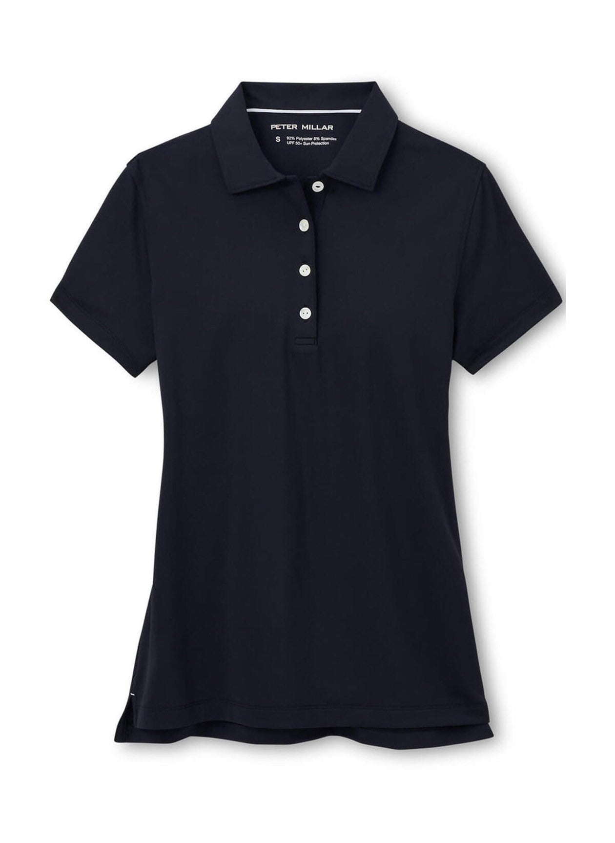 Peter Millar Women's Button Polo - Black - XS