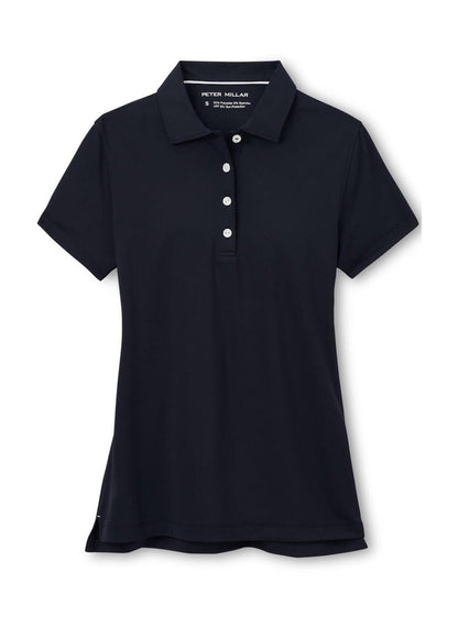 Peter Millar Women's Button Polo - Black - XS