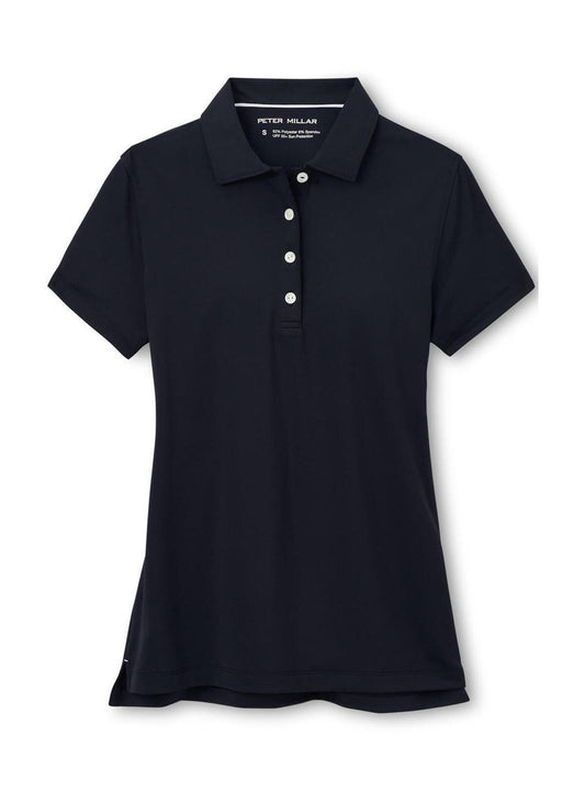 Peter Millar Women's Button Polo - Black - XS