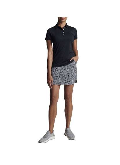 Peter Millar Women's Button Polo - Black - LG