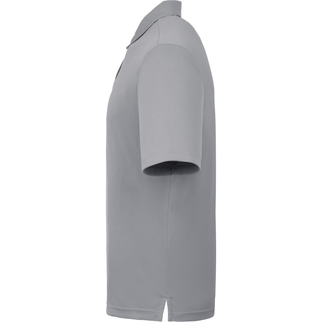 Left View of Grey DARA SS Polo - Men's plain