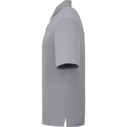 Left View of Grey DARA SS Polo - Men's plain