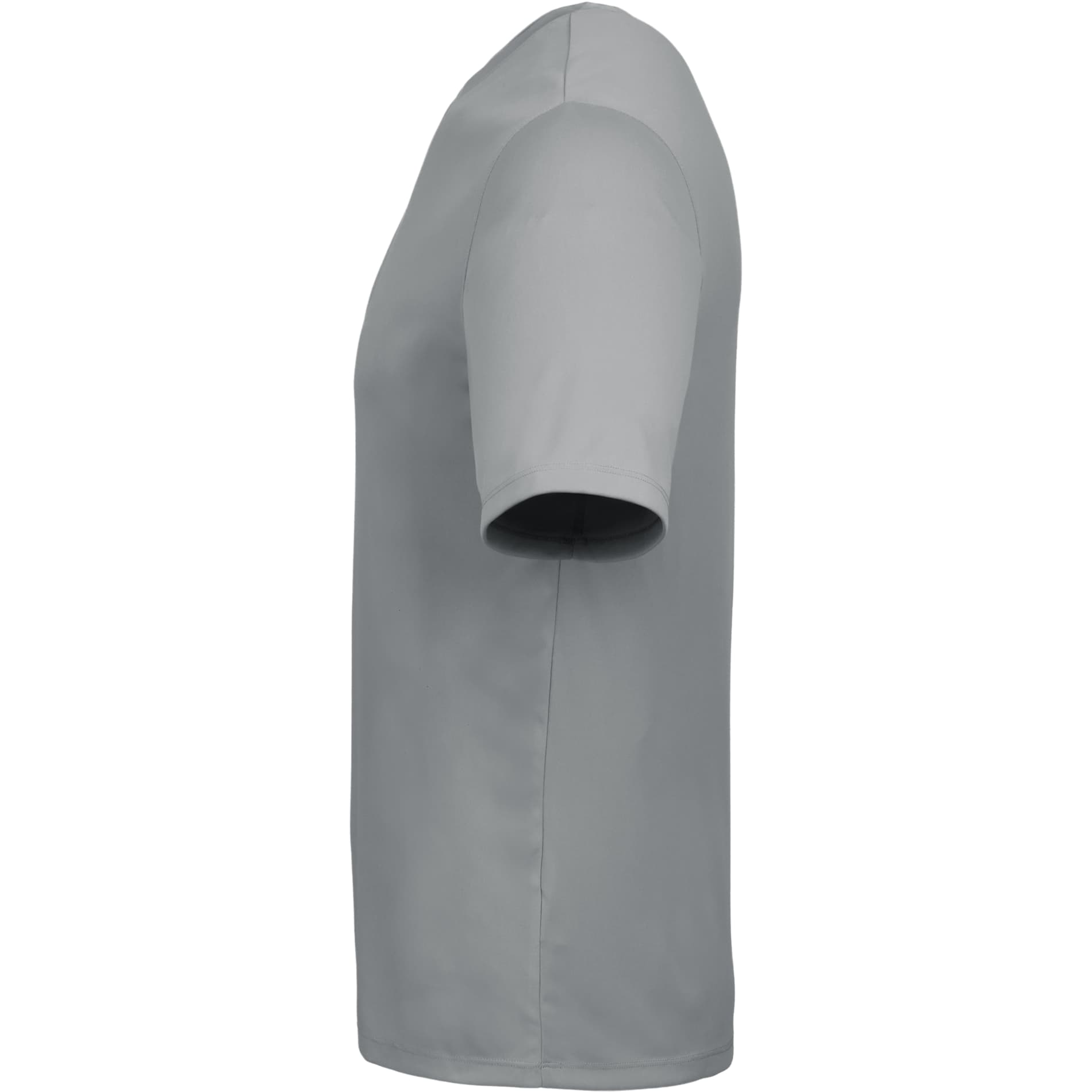 Left View of Grey DARA SS Tech Tee - Men's plain
