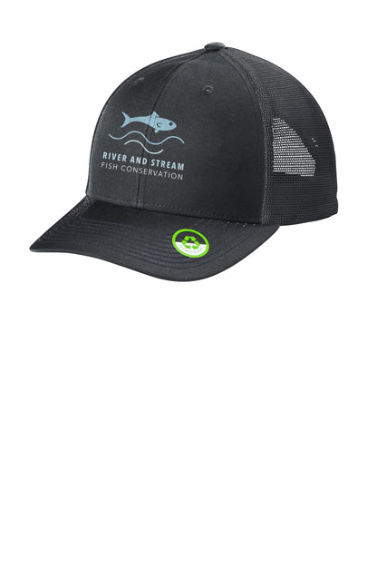 Left View of GreySteel Port Authority Eco Snapback Trucker Cap C112ECO