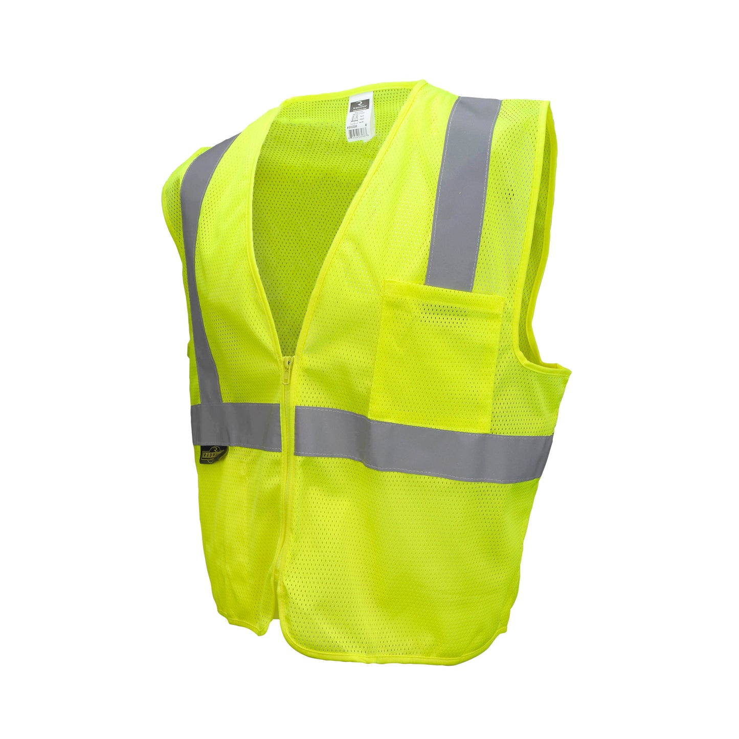 SV2Z Economy Type R Class 2 Mesh Safety Vest with Zipper - Green - Size XL