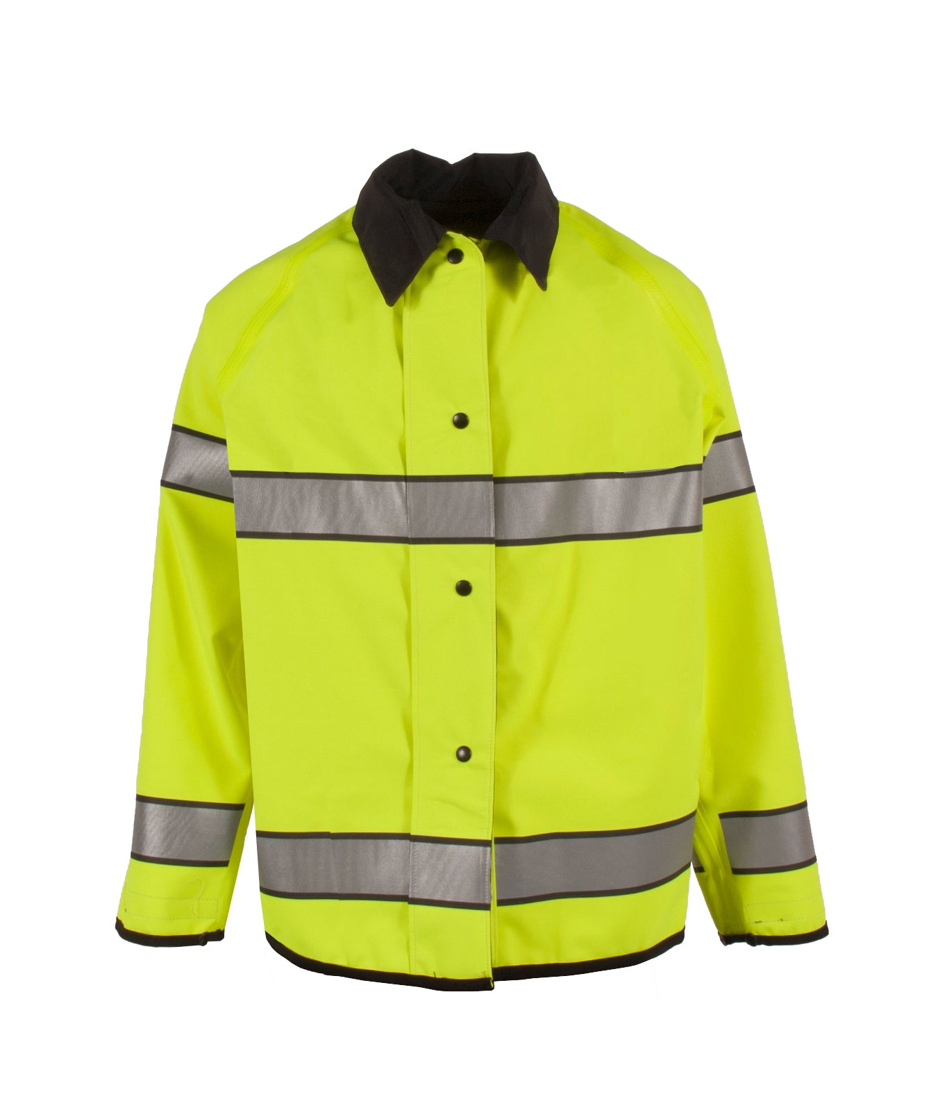 5010RJH3M Reversible Police Coat with 3M Reflective Taping - Hi-Vis Lime/Black - Size 4X