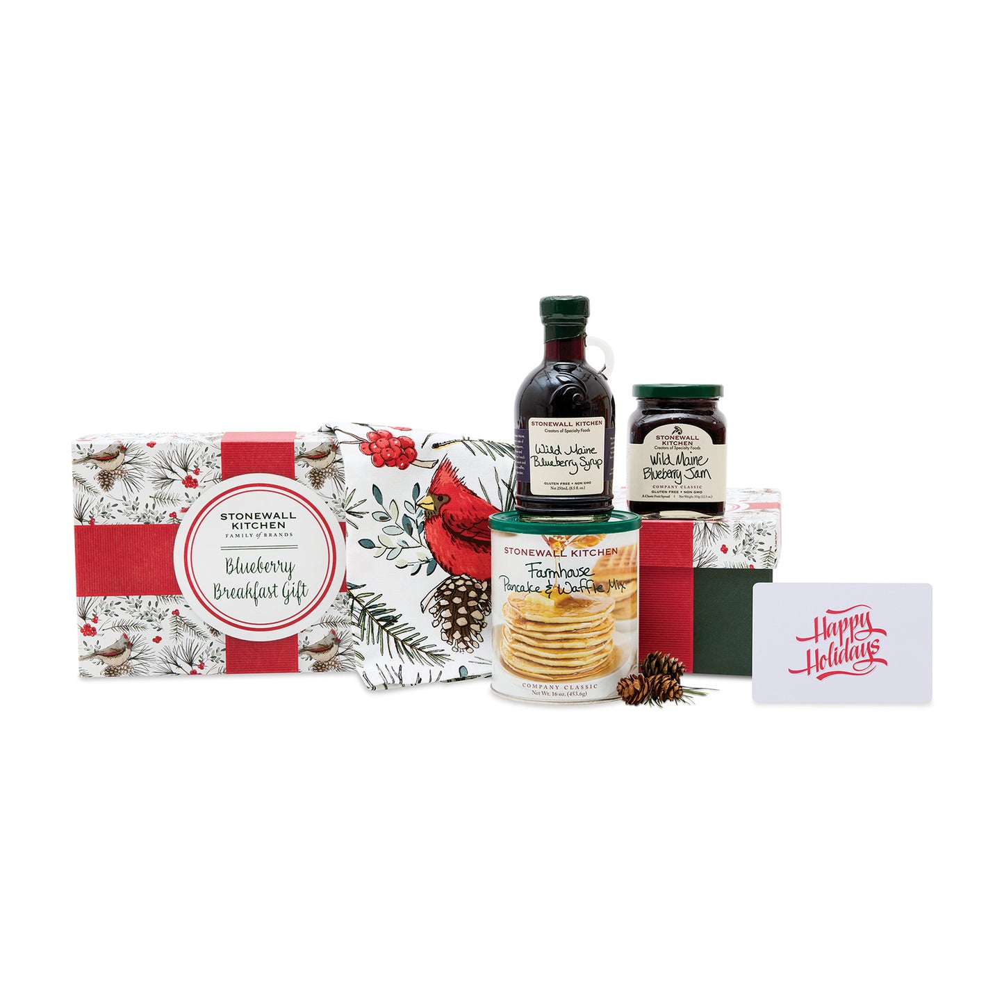 White Stonewall Kitchen Holiday Breakfast Gift Set