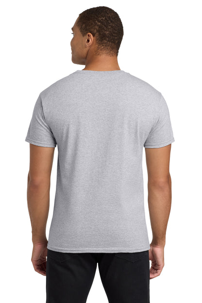 Light Steel Hanes - Authentic 100% Cotton T-Shirt with Pocket. 5590